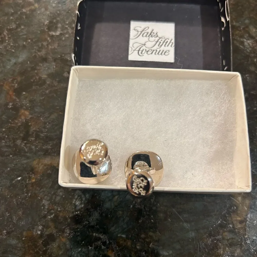 Men’s Ox and Bull , mother of pearl stainless cufflinks